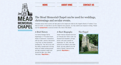 Desktop Screenshot of meadmemorialchapel.org