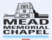 Tablet Screenshot of meadmemorialchapel.org